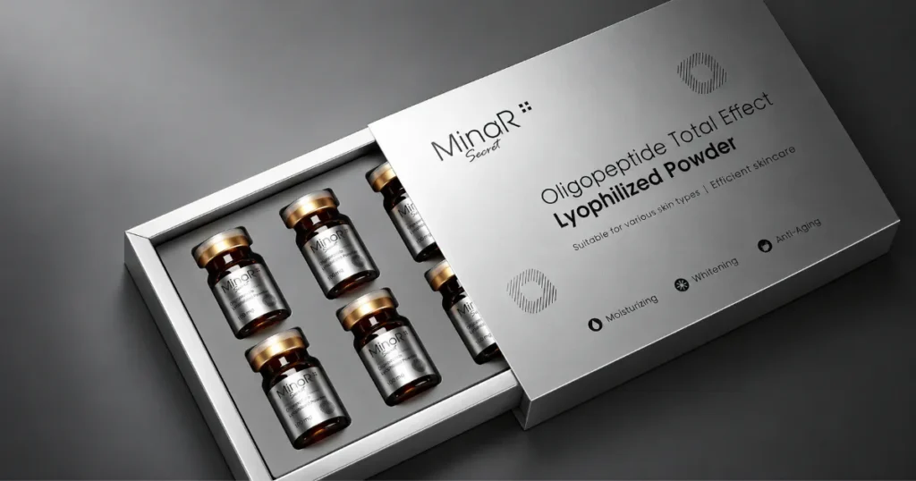 Peptide product packaging for a peptide business in South Africa